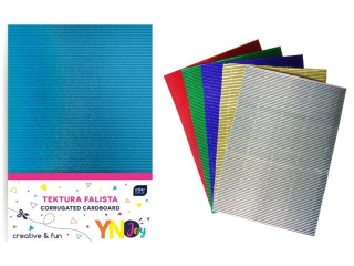 Tektura falista dekor. 5szt METALLIC