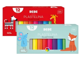 Plastelina 12 kol. BEBE Kids