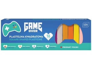 Plastelina kwadratowa 16 kol. GAME OVER