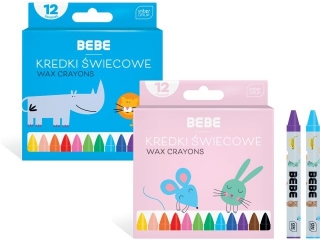 BBI Kredki świecowe 12kol. BB Kids[12x144 (0 proc)