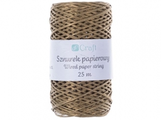 SZNUREK PAPIEROWY Z DRUCIKIEM, ZOTY, 25 M [opakowanie=3szt]
