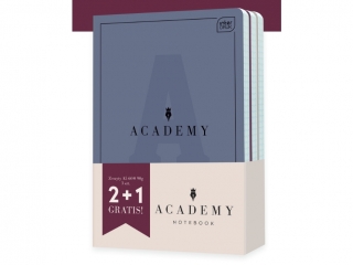 PAKIET ACADEMY Zeszyt A5 60# 2 + 1 gratis.