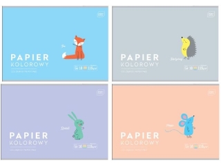 Papier kolor.A4 10 115g BEBE Kids Pastel [opakowanie=10szt]