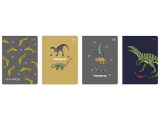 Zeszyt A5 32 kol3= 70g UV Dinozaurus [opakowanie=10szt]