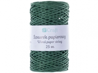 SZNUREK PAPIEROWY Z DRUCIKIEM, ZIELONY, 25 M [opakowanie=3szt]