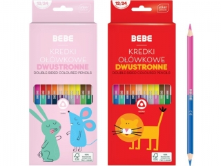 Kredki oł.dwust.12/24 BEBE Kids FSC100%