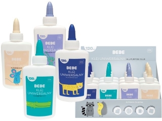 Klej uniwersalny 120ml BEBE Kids 12szt. [opakowanie=12szt]