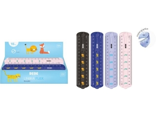 Linijka flex 15cm BEBE Kids 24szt. [opakowanie=24szt]