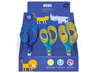 Noyczki szkolne 13cm BEBE Kids 12szt [opakowanie=12szt]