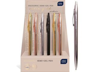 Dugopis metalowy slim Satin Gold 24sz [opakowanie=24szt]