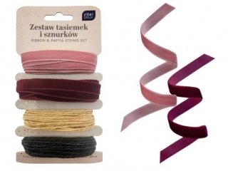 Zestaw tasiemek i sznurków Satin Gold