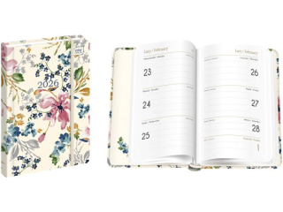 Kalendarz ksikowy A6 192 Mat+UV Blossom 2026