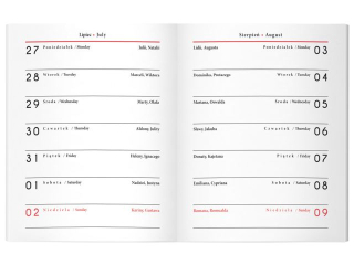 Kalendarzyk 64 strony MO 8x10, 5cm  2026  [opakowanie=20szt]