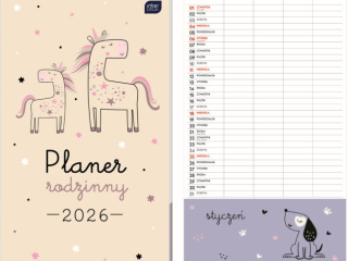 Kalendarz planszowy rodzinny 25x43 Piccolo 2026
