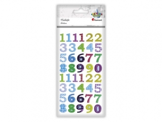 Naklejki wypukłe cyfry wysokość 16mm 42szt.