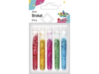 Brokat w fiolkach 4 kolory x4g kolory: różowy, fioletowy, niebieski, żółty