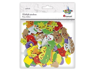 Naklejki piankowe warzywa mix 22 wzorów 108szt. Arbuz, kukurydza, cebula, dynia, rzodkiewka, bakłażan, brokuł, pomidor, cukinia, ziemniak, papryka, po