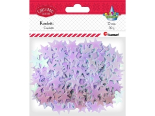 Konfetti Gwiazdki 19mm 30g bladoróżowe