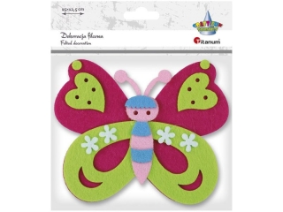DEKORACJA MOTYL RÓŻ 20CR0312-3