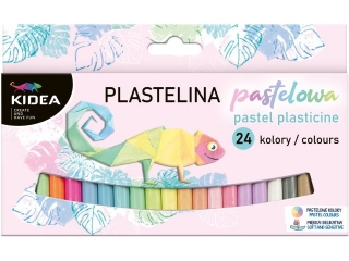 PLASTELINA PASTELOWA 24 KOLORY KIDEA