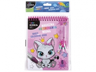 MAGICZNA WIELORAZOWA KOLOROWANKA WODNA A KIDEA (KOTKI)