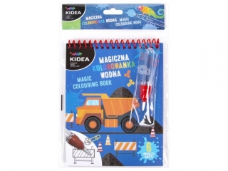 MAGICZNA WIELORAZOWA KOLOROWANKA WODNA D KIDEA (POJAZDY)