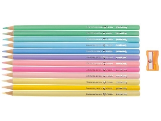 KREDKI 12KOL.PASTEL TRJKT.FJ