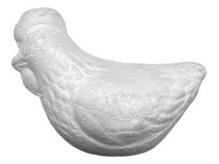 Styropianowa kurka twarda  wysoko 75mm