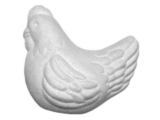 Styropianowa kurka twarda wysoko 90mm
