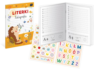 Kaligrafia z naklejkami A4 16 Litery [opakowanie=10szt]