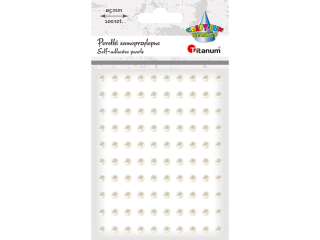 Perełki samoprzylepne O5mm białe 100szt.
