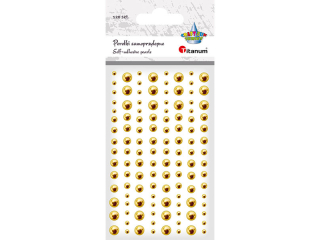 Perełki samoprzylepne O6/5/4/3mm złote 120szt.