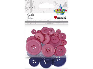 GUZIKI 30G RÓŻ/GRANAT