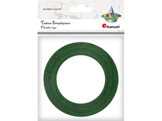 TAŚMA FLORYST.12MM/27M ZIELONA