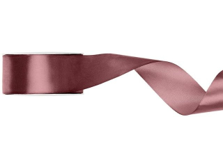 Wstążka satynowa 38mm/25m brudny róż ciemny