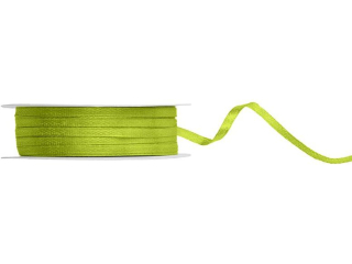 Wstążka satynowa 3mm/50m zielone jabłuszko