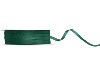 Wstążka satynowa 3mm/50m zieleń butelkowa