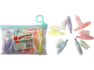 ZAKREŚLACZE W ETUI MINI GWIAZDKII 6 KOLORÓW FUNxJOY