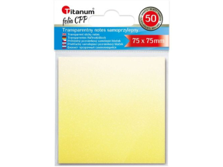 NOTES SAMOPRZYLEPNY Z FOLII CPP 75x75/50 SZT BIAO/ӣTY TITANUM