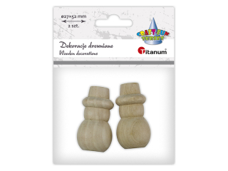 Drewniane bawanki O dou 27mm wysoko 52mm 2szt.