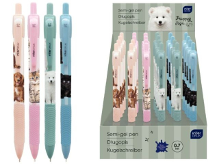 Dugopis auto.z gripem niebie.Puppy Sign [opakowanie=24szt]
