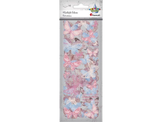 Naklejki foliowe 6 plansz motyle czerwone, rowe, bkitne