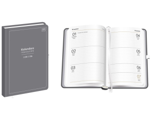 Kalendarz nauczyciela A5 192 Grey [opakowanie=2szt]