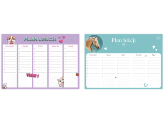 Plan lekcji A4 Girls [opakowanie=10szt]