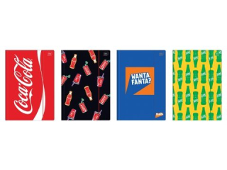 Teczka A4 z gumk Mat+UV Coca Cola [opakowanie=10szt]