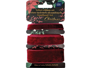 Zestaw tasiem.aksam.3x2m RED Christmas