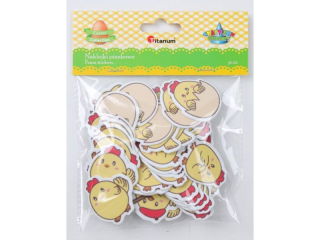 Naklejki piankowe kurczaczki 6 wzor�w 36szt. TITWLK26