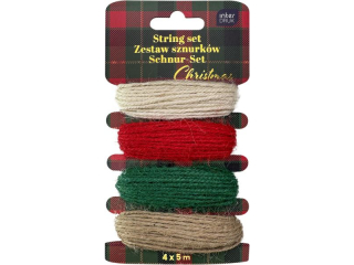 Zestaw sznurk�w 4x5m Christmas