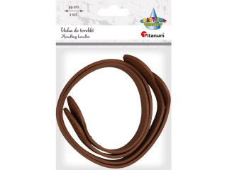 Uszy (pasek) to torebki 1, 6x59cm 2szt. br�zowe sk�ropodobne szeroko�� uchwytu w miejscu doszycia: 3, 2cm