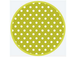 Talerzyki papierowe POL-MAK Maki 18cm 8szt. Green Dots [opakowanie=12szt]